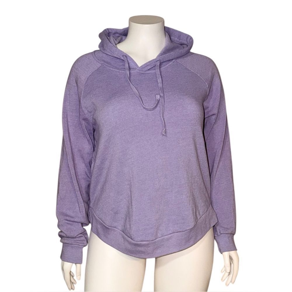 MV Sports Women's Stardust Purple Hoodie Pullover Sweatshirt Fleece Lined XL NWT